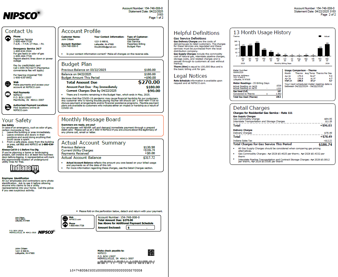  Minol USA business utility bill 